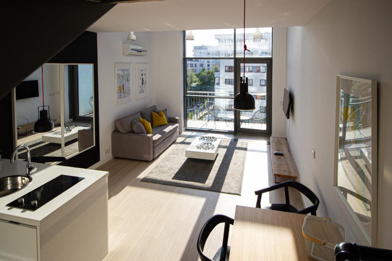 Qbik Loft Modern Apartment Varsó Kültér fotó