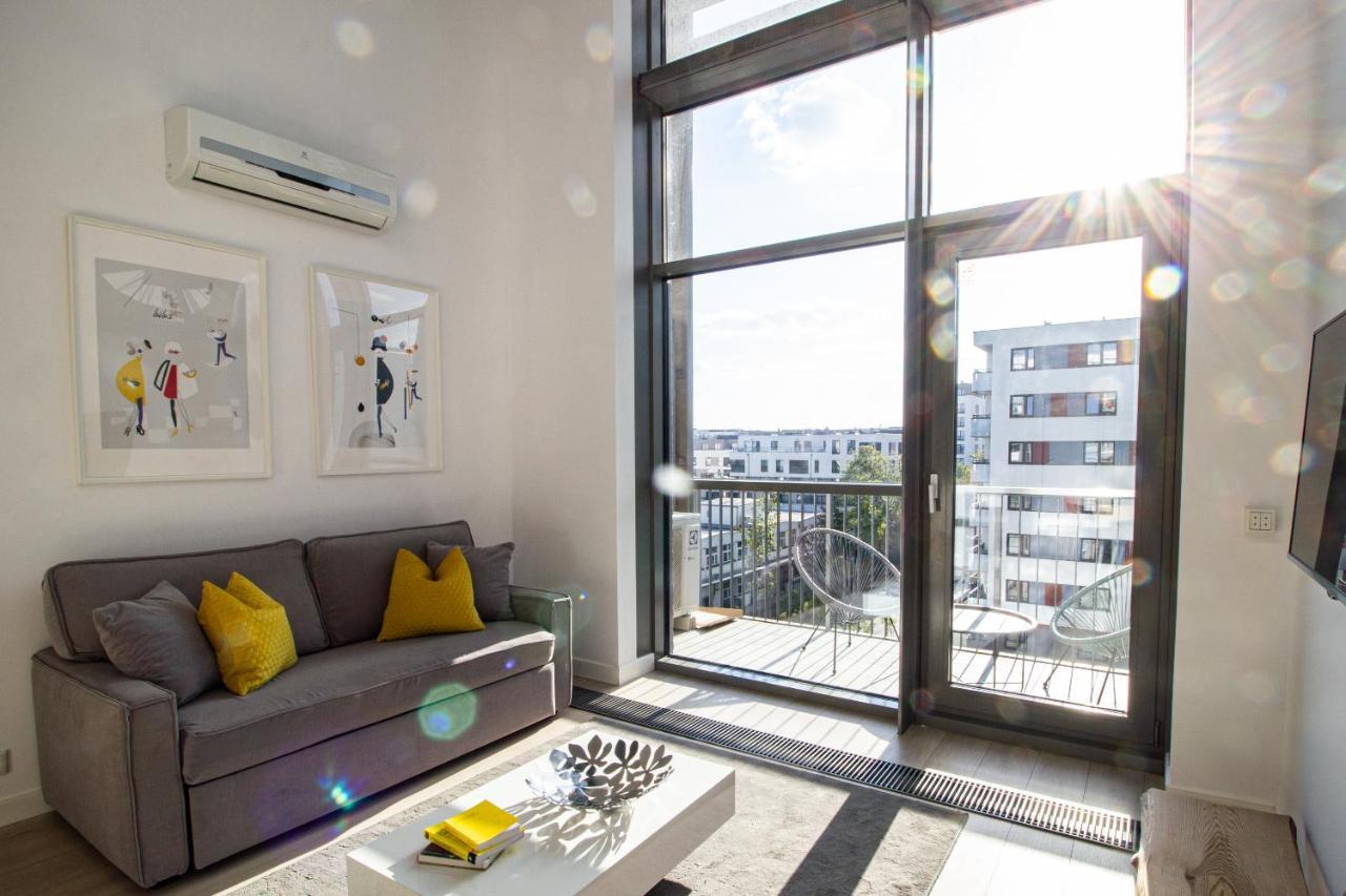 Qbik Loft Modern Apartment Varsó Kültér fotó