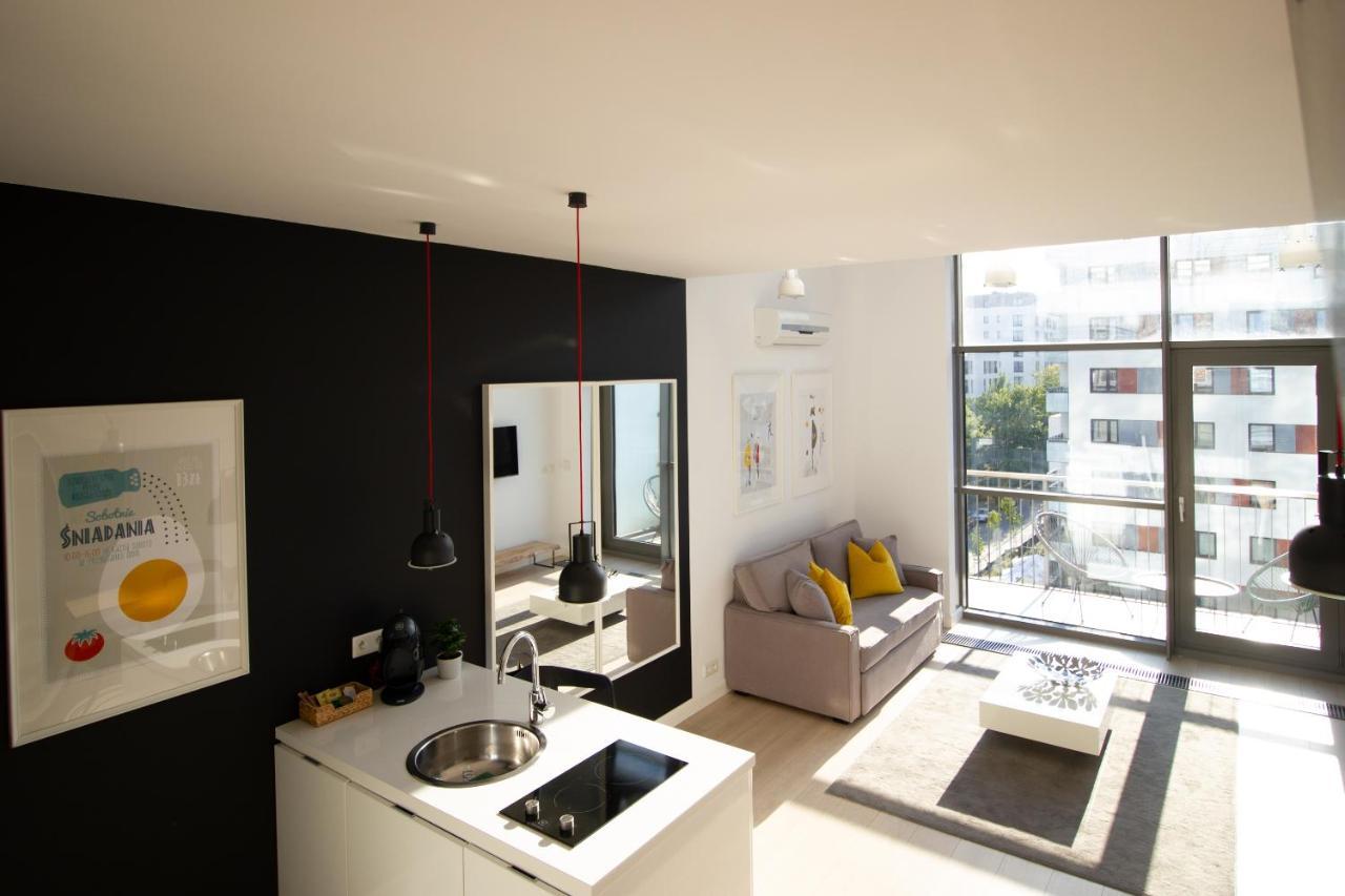 Qbik Loft Modern Apartment Varsó Kültér fotó